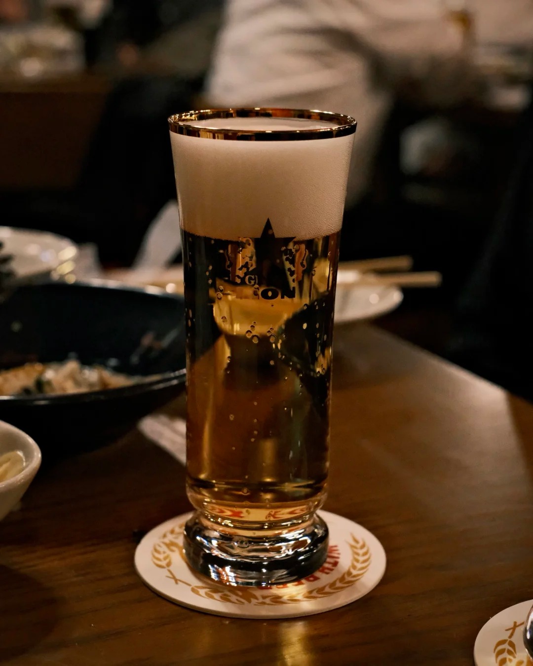 Interior of a historic drinking hall in Tokyo